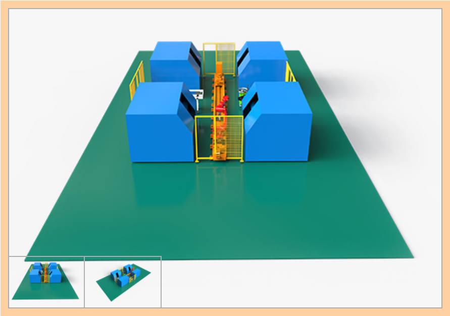 1820機器人一拖四車輪上下料項目 - 1820 ROBOT FOUR WHEEL LOADING AND UNLOADING PROJECT